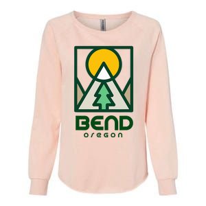 Bend Oregon Mountain Sunset Vacation Womens California Wash Sweatshirt