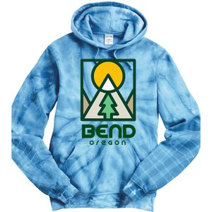 Bend Oregon Mountain Sunset Vacation Tie Dye Hoodie