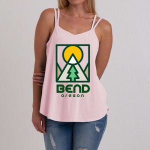 Bend Oregon Mountain Sunset Vacation Women's Strappy Tank