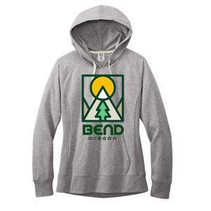 Bend Oregon Mountain Sunset Vacation Women's Fleece Hoodie