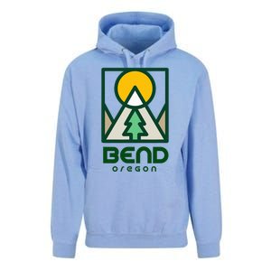 Bend Oregon Mountain Sunset Vacation Unisex Surf Hoodie