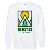 Bend Oregon Mountain Sunset Vacation Garment-Dyed Sweatshirt