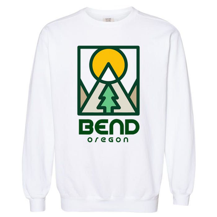 Bend Oregon Mountain Sunset Vacation Garment-Dyed Sweatshirt