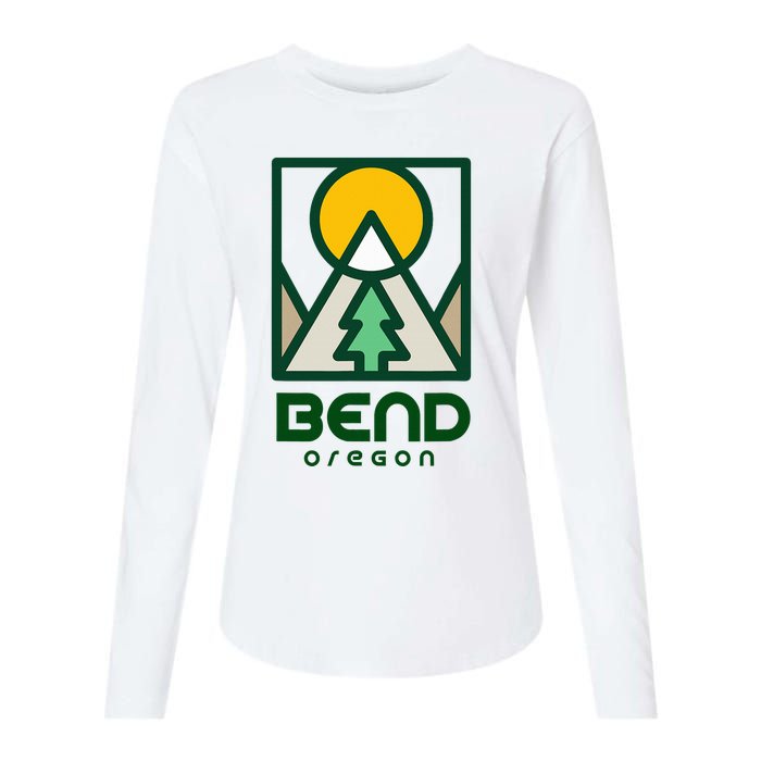 Bend Oregon Mountain Sunset Vacation Womens Cotton Relaxed Long Sleeve T-Shirt