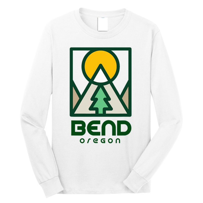 Bend Oregon Mountain Sunset Vacation Long Sleeve Shirt