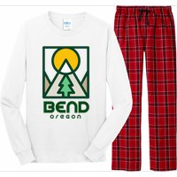 Bend Oregon Mountain Sunset Vacation Long Sleeve Pajama Set