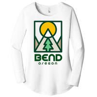 Bend Oregon Mountain Sunset Vacation Women's Perfect Tri Tunic Long Sleeve Shirt