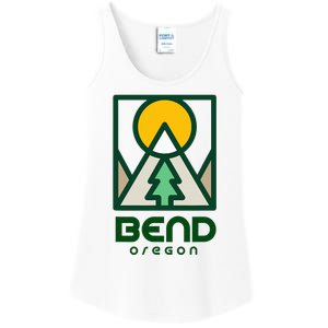 Bend Oregon Mountain Sunset Vacation Ladies Essential Tank