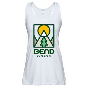 Bend Oregon Mountain Sunset Vacation Ladies Essential Flowy Tank