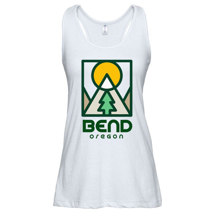 Bend Oregon Mountain Sunset Vacation Ladies Essential Flowy Tank