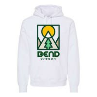 Bend Oregon Mountain Sunset Vacation Premium Hoodie