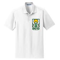 Bend Oregon Mountain Sunset Vacation Dry Zone Grid Polo