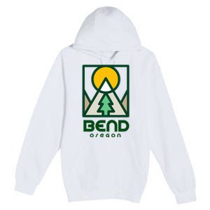 Bend Oregon Mountain Sunset Vacation Premium Pullover Hoodie