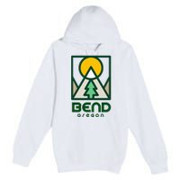 Bend Oregon Mountain Sunset Vacation Premium Pullover Hoodie