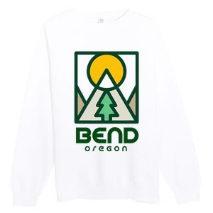 Bend Oregon Mountain Sunset Vacation Premium Crewneck Sweatshirt