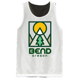 Bend Oregon Mountain Sunset Vacation Mesh Reversible Basketball Jersey Tank