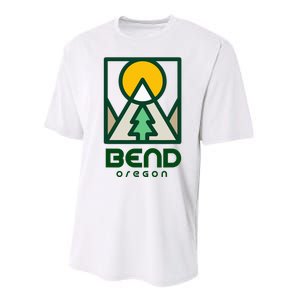 Bend Oregon Mountain Sunset Vacation Performance Sprint T-Shirt