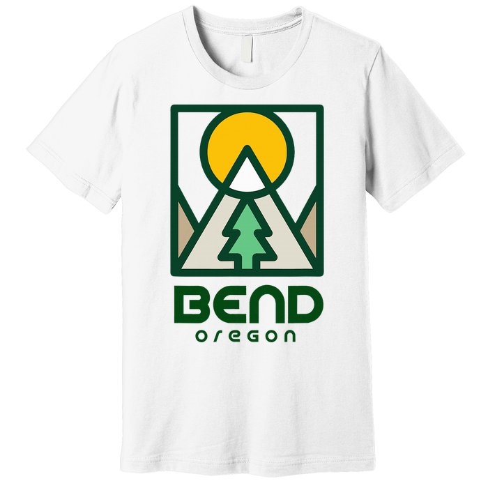 Bend Oregon Mountain Sunset Vacation Premium T-Shirt