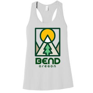 Bend Oregon Mountain Sunset Vacation Women's Racerback Tank