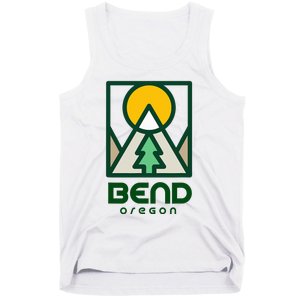 Bend Oregon Mountain Sunset Vacation Tank Top