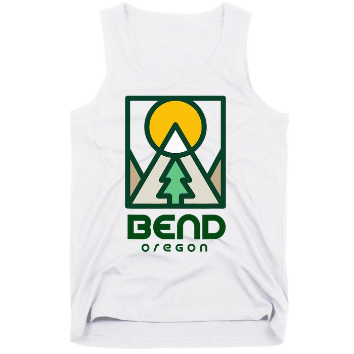 Bend Oregon Mountain Sunset Vacation Tank Top