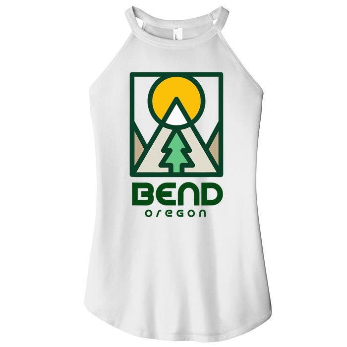 Bend Oregon Mountain Sunset Vacation Women's Perfect Tri Rocker Tank