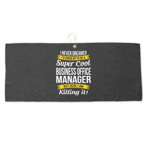 Business Office Manager Funny Gift Large Microfiber Waffle Golf Towel