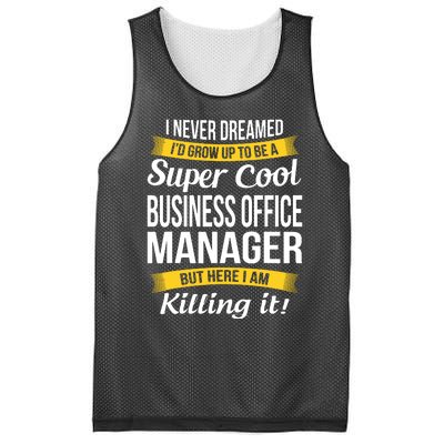 Business Office Manager Funny Gift Mesh Reversible Basketball Jersey Tank