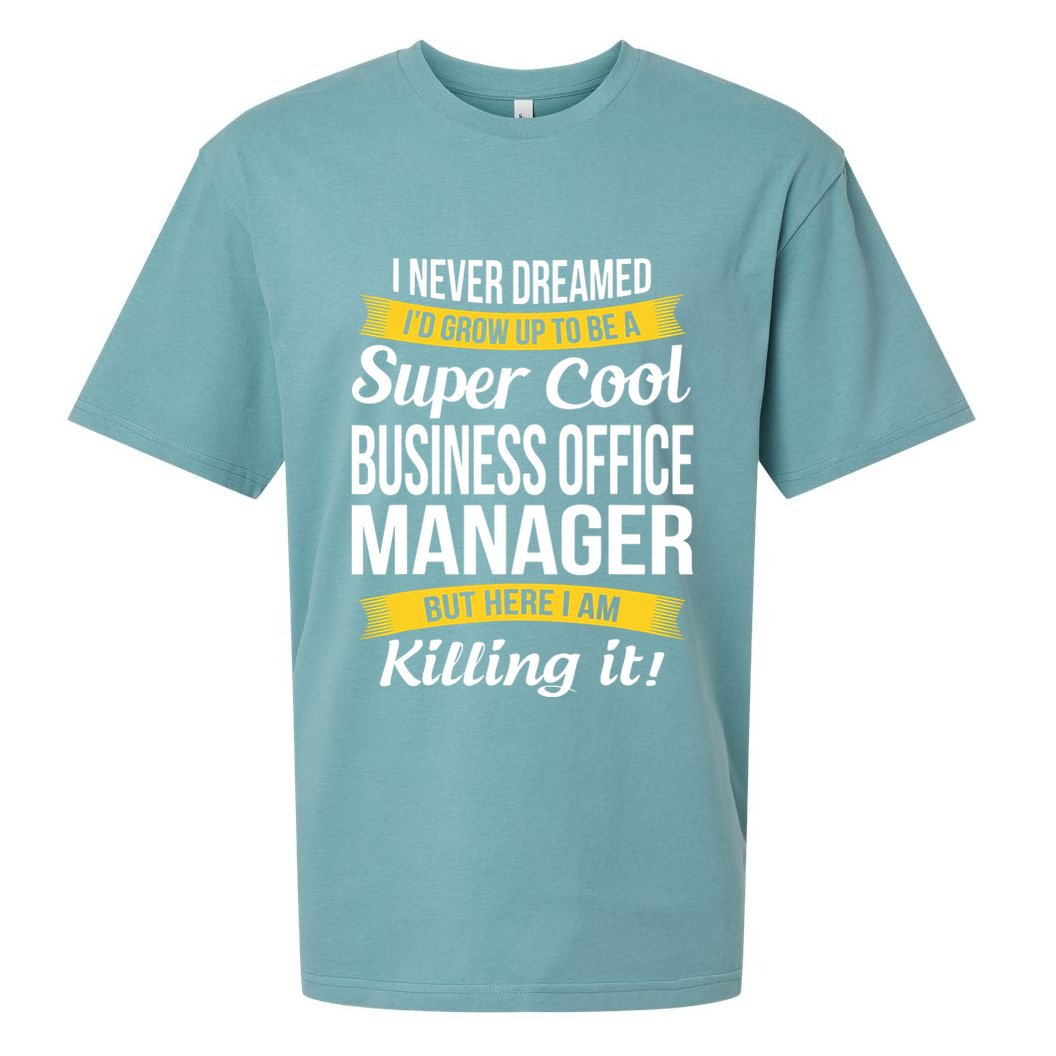 Business Office Manager Funny Gift Sueded Cloud Jersey T-Shirt