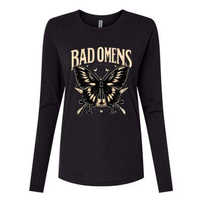 B.Ad Omens Moth Womens Cotton Relaxed Long Sleeve T-Shirt