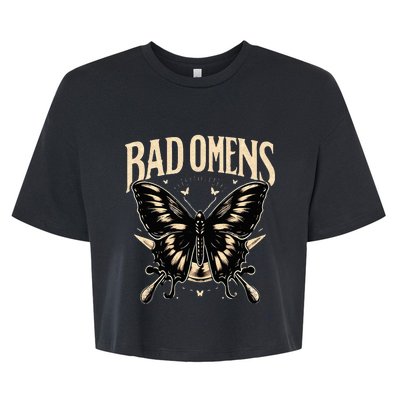 B.Ad Omens Moth Bella+Canvas Jersey Crop Tee