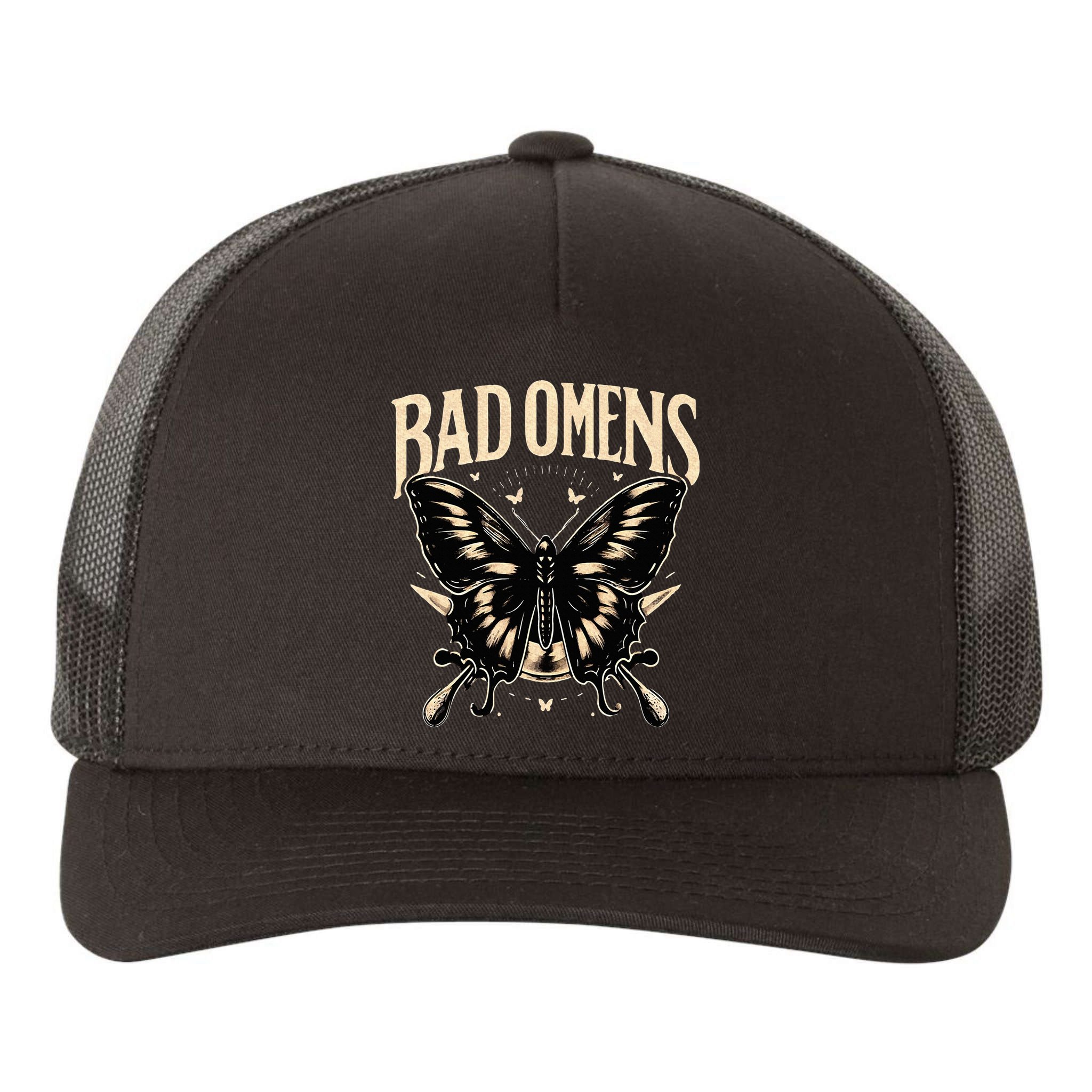 B.Ad Omens Moth Yupoong Adult 5-Panel Trucker Hat