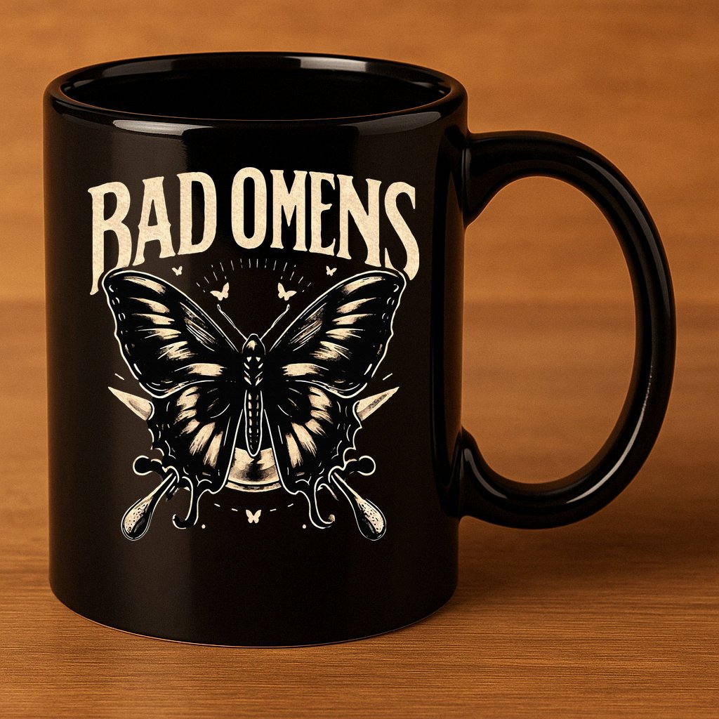 B.Ad Omens Moth 11oz C Handle Ceramic Mug