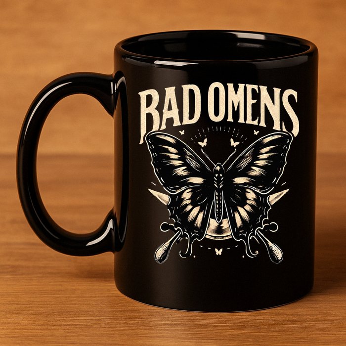 B.Ad Omens Moth 11oz C Handle Ceramic Mug