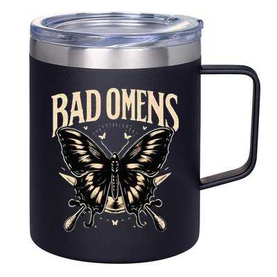 B.Ad Omens Moth 12oz Stainless Steel Coffee Mug