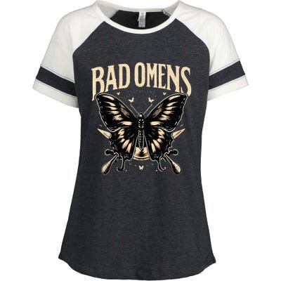 B.Ad Omens Moth Enza Ladies Jersey Colorblock Tee