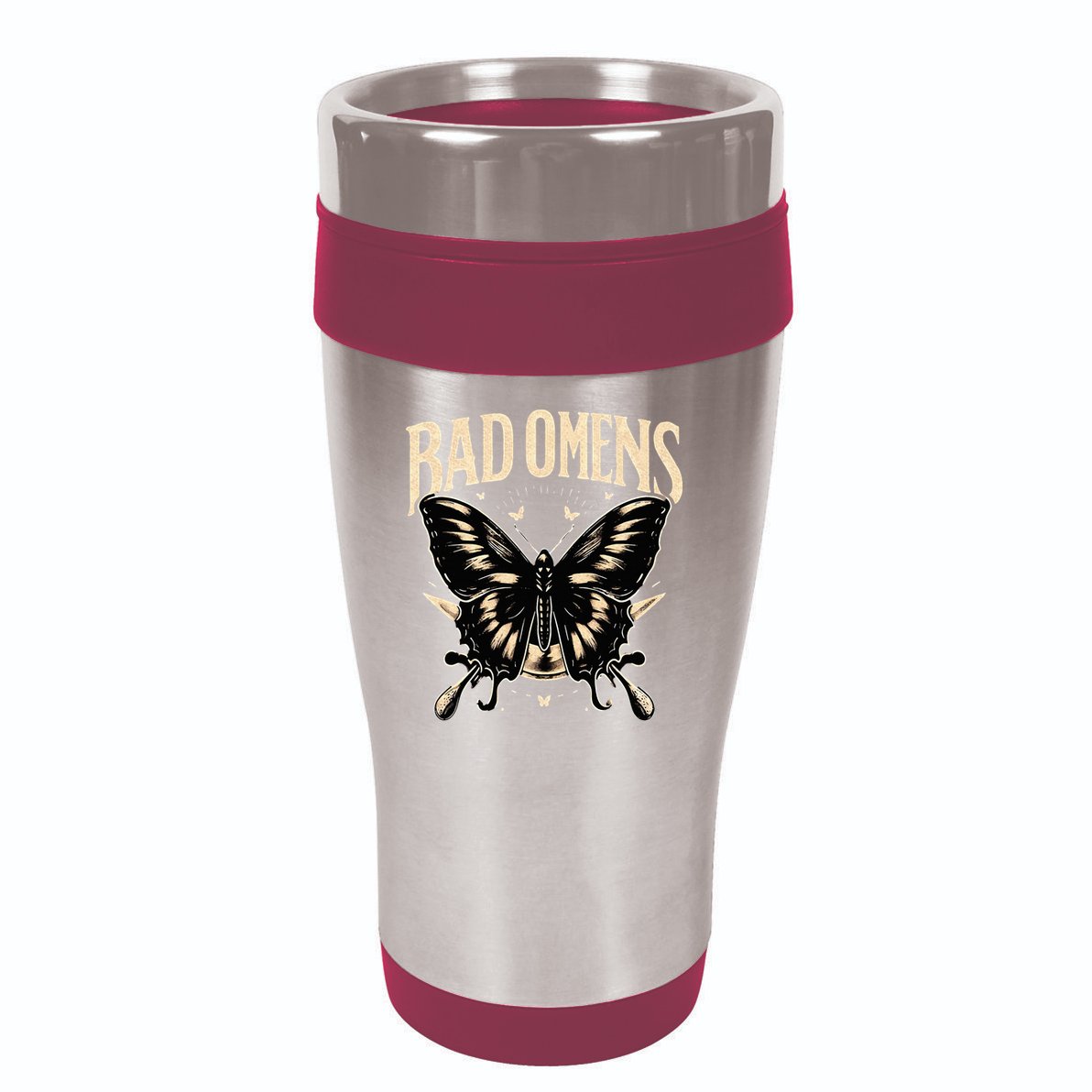 B.Ad Omens Moth 16oz Travel Tumbler