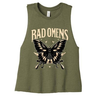 B.Ad Omens Moth Women's Racerback Cropped Tank