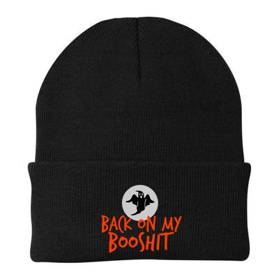 Back On My BooShit Boo Bullshit Bull Shit Halloween Fun Gift Beanie