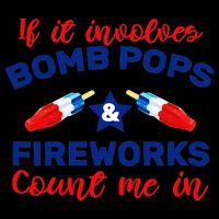 Bomb Pops And Fireworks USA-Made Doggie Bandana
