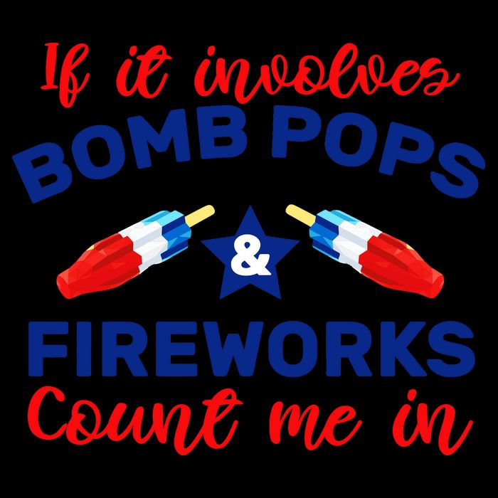 Bomb Pops And Fireworks USA-Made Doggie Bandana