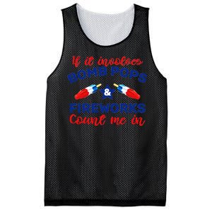 Bomb Pops And Fireworks Mesh Reversible Basketball Jersey Tank