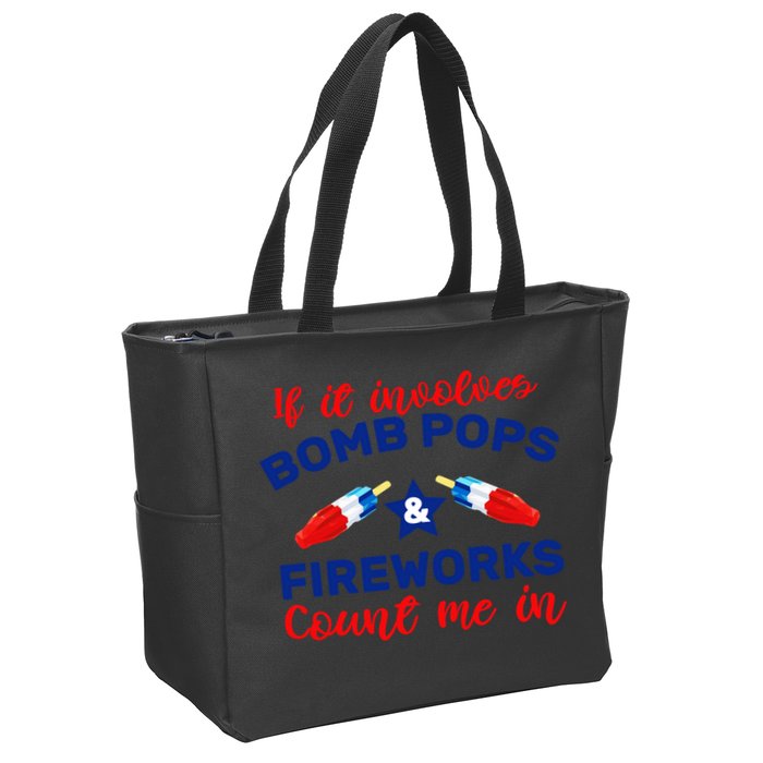 Bomb Pops And Fireworks Zip Tote Bag