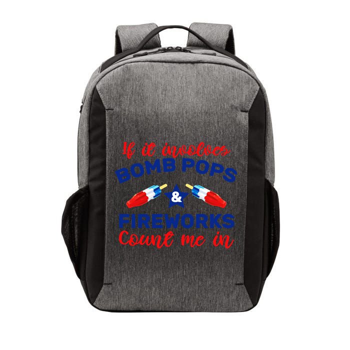 Bomb Pops And Fireworks Vector Backpack