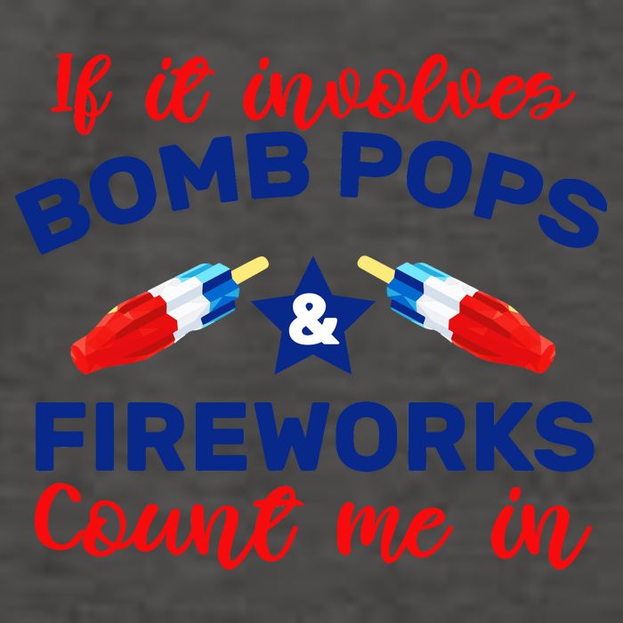Bomb Pops And Fireworks Vector Backpack