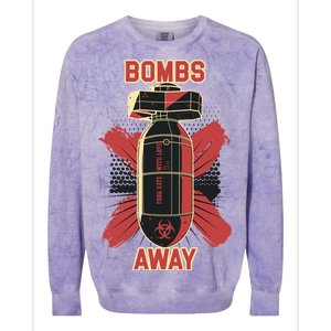 Bombs Away Trash Polka Colorblast Crewneck Sweatshirt