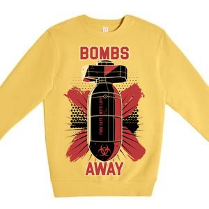 Bombs Away Trash Polka Premium Crewneck Sweatshirt