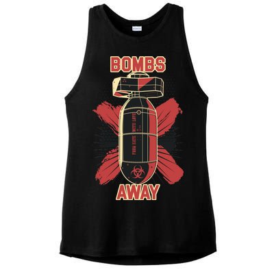 Bombs Away Trash Polka Ladies PosiCharge Tri-Blend Wicking Tank