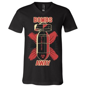 Bombs Away Trash Polka V-Neck T-Shirt