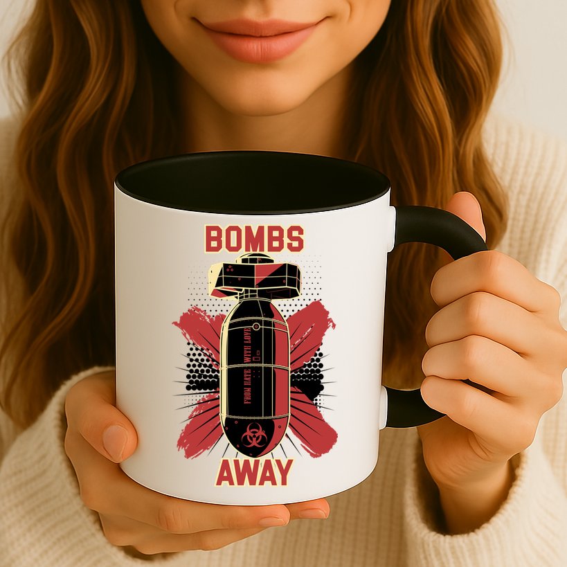 Bombs Away Trash Polka Mug